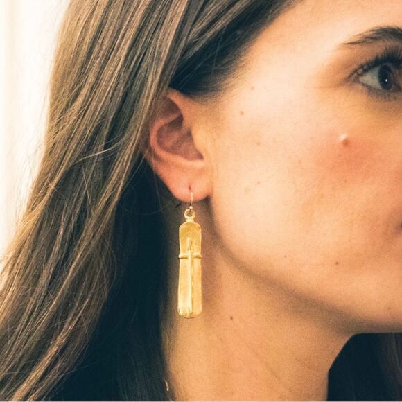 - Susan shaw cross earrings - Picture 2 of 3